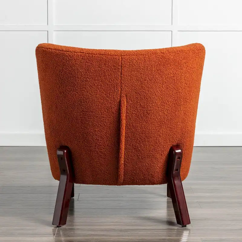 Upholstered Armless Chair, Single Sofa Chair, Modern Reading Chair for Living Room, Bedroom