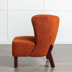 Upholstered Armless Chair, Single Sofa Chair, Modern Reading Chair for Living Room, Bedroom