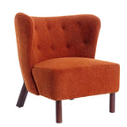 Upholstered Armless Chair, Single Sofa Chair, Modern Reading Chair for Living Room, Bedroom