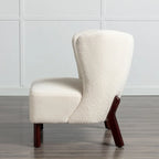Upholstered Armless Chair, Single Sofa Chair, Modern Reading Chair for Living Room, Bedroom