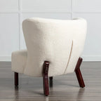 Upholstered Armless Chair, Single Sofa Chair, Modern Reading Chair for Living Room, Bedroom