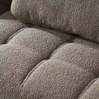 Convertible Sofa Bed Futon with Solid Wood Legs Linen Fabric Musterd Green