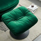Swivel Leisure chair lounge chair velvet with ottoman