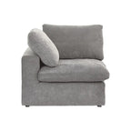 Commix Down Filled Corner Sectional Sofa 5-seats Couch with Ottoman
