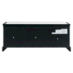 Storage Shoes Bench with 2 Drawers, 2 Cabinets and Removable Cushion