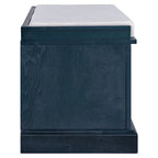 Storage Shoes Bench with 2 Drawers, 2 Cabinets and Removable Cushion