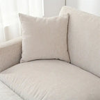 108 Modern Fabric Sectional Sofa with Ottoman and Pillows