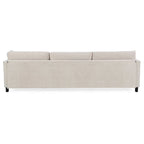 108 Modern Fabric Sectional Sofa with Ottoman and Pillows