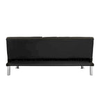 Modern Convertible Adjustable Sofa Bed - Faux Leather Recliner Double Sofa