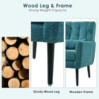 Mid-Century Modern Accent Chair with Waist Cushion, Set of 1