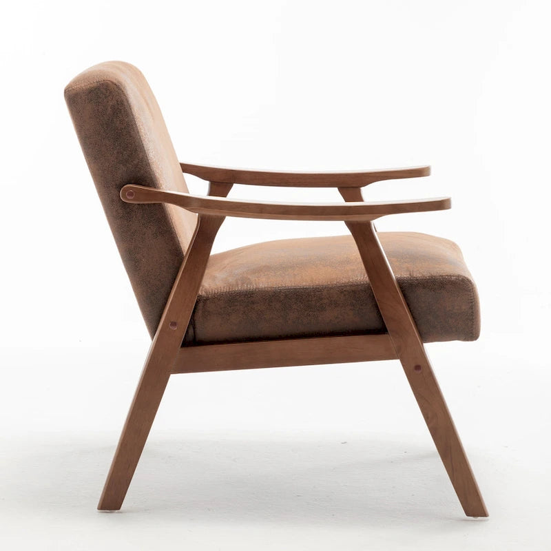 Solid Wood Frame Accent Chair