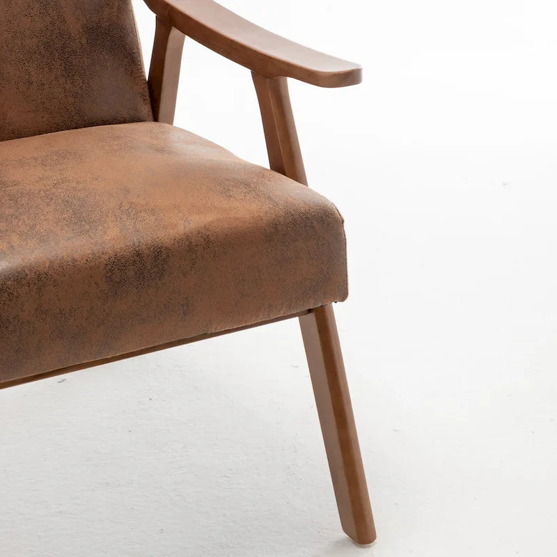 Solid Wood Frame Accent Chair
