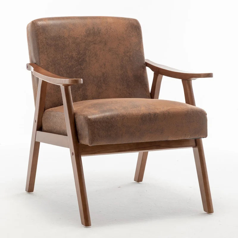 Solid Wood Frame Accent Chair