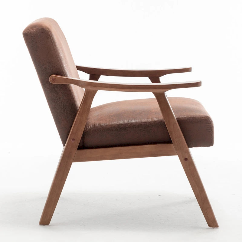 Solid Wood Frame Accent Chair