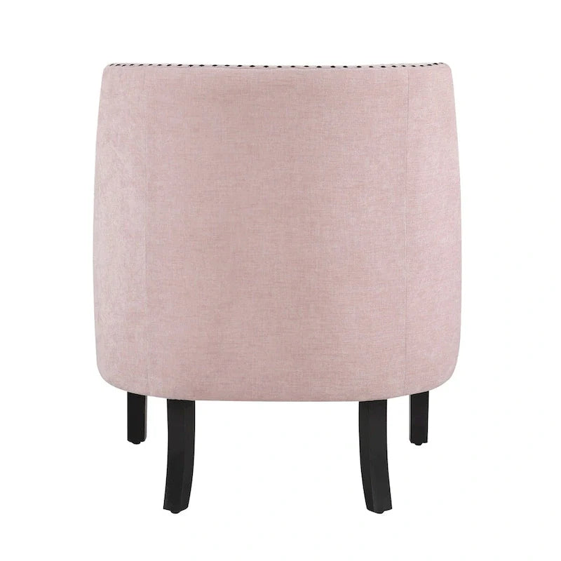 Modern Traditional Accent Chair Chenille Upholstery Button-Tufted Solid Wood 1pc Living Room Furniture