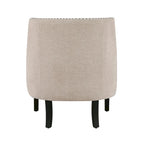 Modern Traditional Accent Chair Chenille Upholstery Button-Tufted Solid Wood 1pc Living Room Furniture
