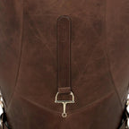 Pasargad Home Aspen Top Grain Leather Wing Chair, Brown - W31xD34.5xH33.5