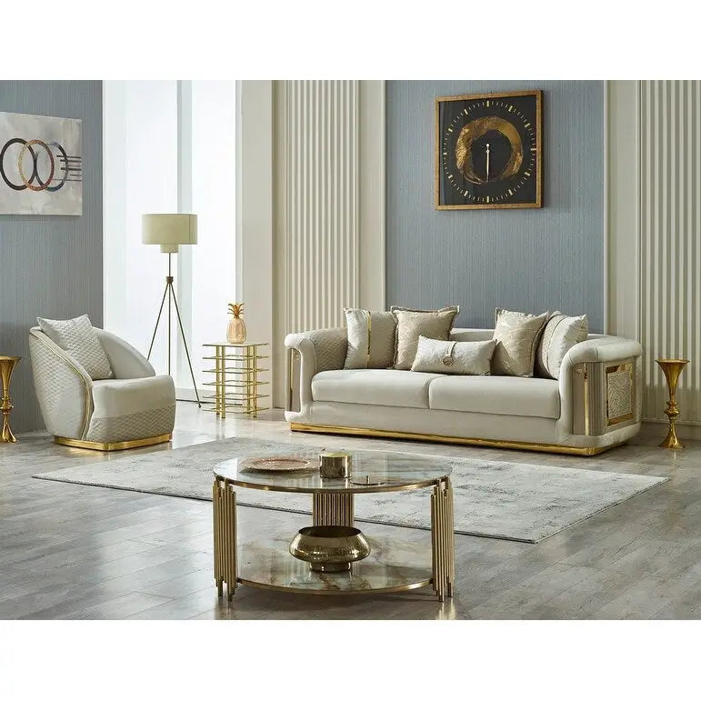 Ellie 2-piece Living room Set Pillow Back