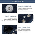 112.6 Chenille Upholstered Sectional Sofa with Two Removable Ottoman