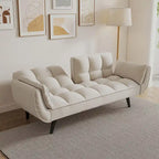 57 Futon Sofa Bed, Convertible Folding Futon Couch Recliner Lounge For Living Room