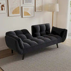 57 Futon Sofa Bed, Convertible Folding Futon Couch Recliner Lounge For Living Room