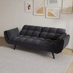 57 Futon Sofa Bed, Convertible Folding Futon Couch Recliner Lounge For Living Room