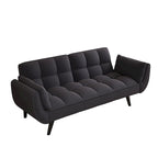 57 Futon Sofa Bed, Convertible Folding Futon Couch Recliner Lounge For Living Room