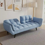 57 Futon Sofa Bed, Convertible Folding Futon Couch Recliner Lounge For Living Room