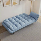 57 Futon Sofa Bed, Convertible Folding Futon Couch Recliner Lounge For Living Room