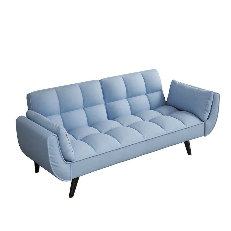57 Futon Sofa Bed, Convertible Folding Futon Couch Recliner Lounge For Living Room