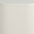 Studio 55D Murphy 16 Wide Modern White Pleated Side Table
