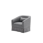 Swivel Barrel Chair With Ottoman, Swivel Accent Chairs Armchair for Living Room