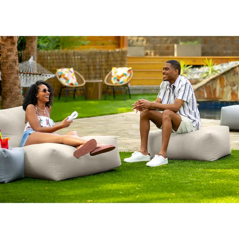 Coza Ottoman - Large Outdoor Pouf & Footrest