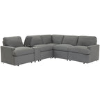 104 Power Recliner Corner Sectional Sofa Home Theater Reclining Sofa with Storage Box, Cup Holders, USB Ports and Power Socket