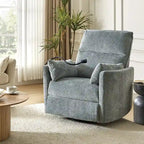 Barry Modern 38 Power Rocking Swivel Nursery Recliner with USB Ports Set of 2 by HULALA HOME