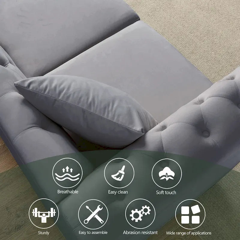 Chesterfield Sofa Grey Living Room