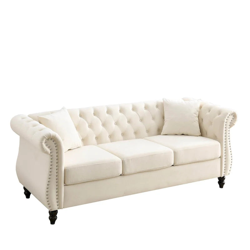Chesterfield Sofa Grey Living Room