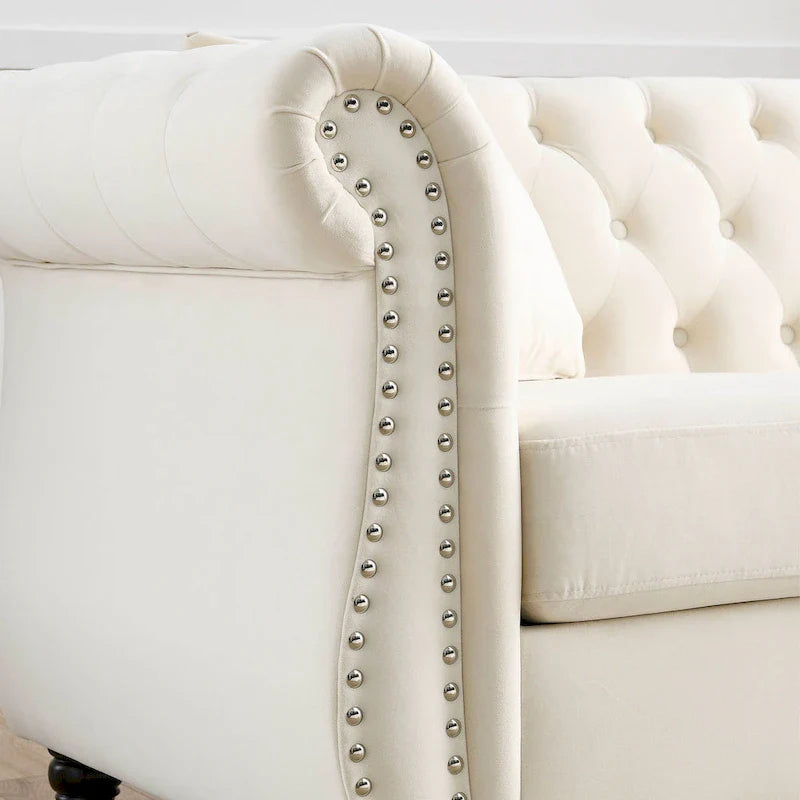 Chesterfield Sofa Grey Living Room