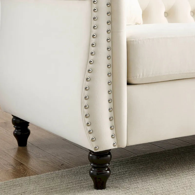 Chesterfield Sofa Grey Living Room