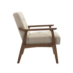 Porthos Home Galina Fabric Accent Chair with Rubberwood Legs