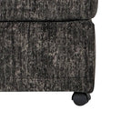 Roundhill Furniture Nason Living Room Ottoman, Parchment