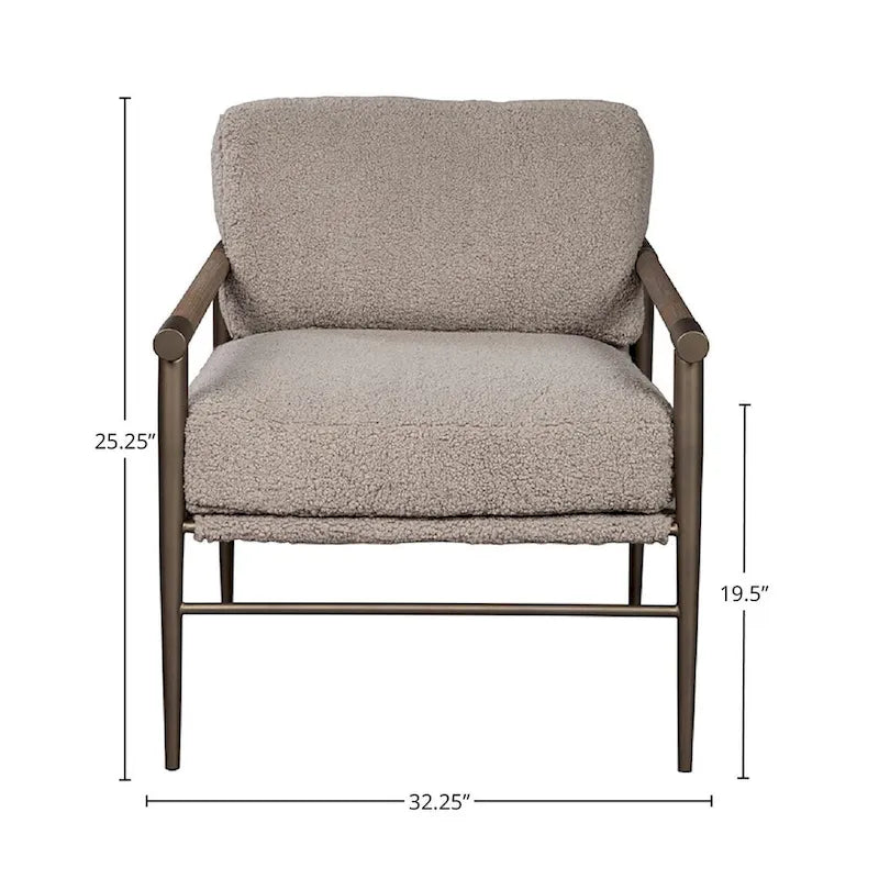 McNeal Upholstered Occasional Chair, Gray Wash