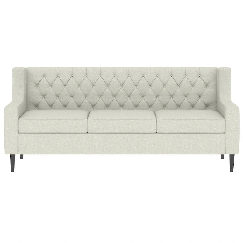 Mid Century Modern Button Tufted Backrest Foam Couches