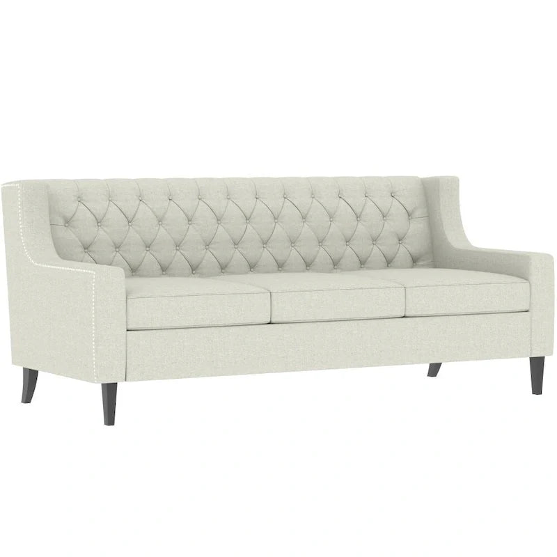 Mid Century Modern Button Tufted Backrest Foam Couches
