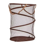 Pop-Up Mesh Laundry Hamper, Springform Steel Frame, Mesh Lining for Air Circulation, Large Capacity, Easy Set-Up, Compact Storage