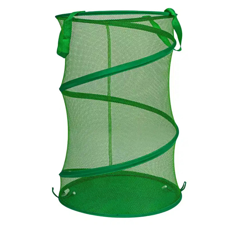 Pop-Up Mesh Laundry Hamper, Springform Steel Frame, Mesh Lining for Air Circulation, Large Capacity, Easy Set-Up, Compact Storage