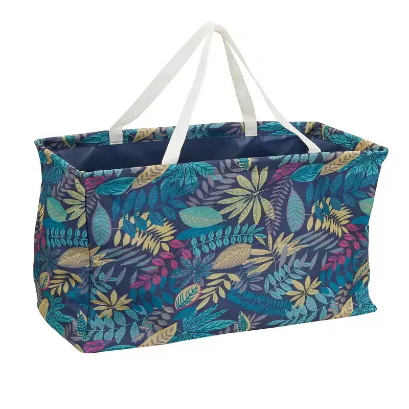 Canvas Utility Tote with Handles, Rectangular Krush Tote, Water-Resistant Vinyl Lining, Large Capacity, Durable and Versatile