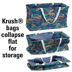 Canvas Utility Tote with Handles, Rectangular Krush Tote, Water-Resistant Vinyl Lining, Large Capacity, Durable and Versatile