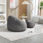 Bedding Bean Bag Sofa Chair With Footrest
