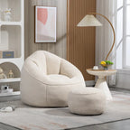 Bedding Bean Bag Sofa Chair With Footrest